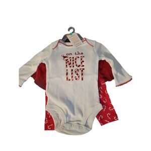 Nwt Just One You By Carters 3 Month 2 Peice Christmas Outfit